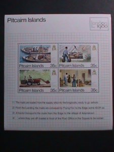 PITCAIRN ISLANDS 1988-INTERNATIONAL STAMP SHOW LONDON'88 MNH SHEET VF