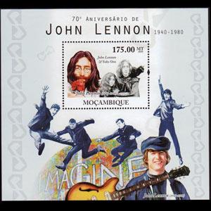 MOZAMBIQUE 2010 - Scott# 2115 S/S Singer John Lennon NH