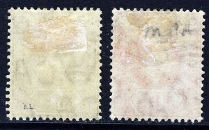 FIJI King Edward VII 1906-12 ½d. & 1d. New Colours  SG 118 & SG 119 MINT