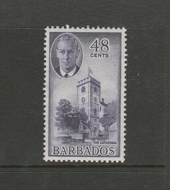 Barbados 1950 defs 48c MM SG 279