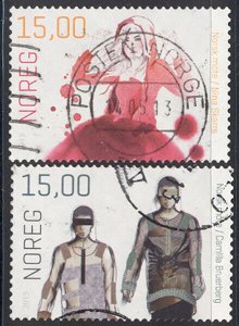 Norway - 2013 set of 2 used stamps #1694-5 cv $ 5.00 Lot #746