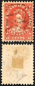 New Brunswick SG17 10c red Cat 75 pounds