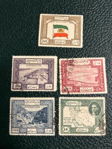 Iran 910-914 used and mint stamps catalog 31.00