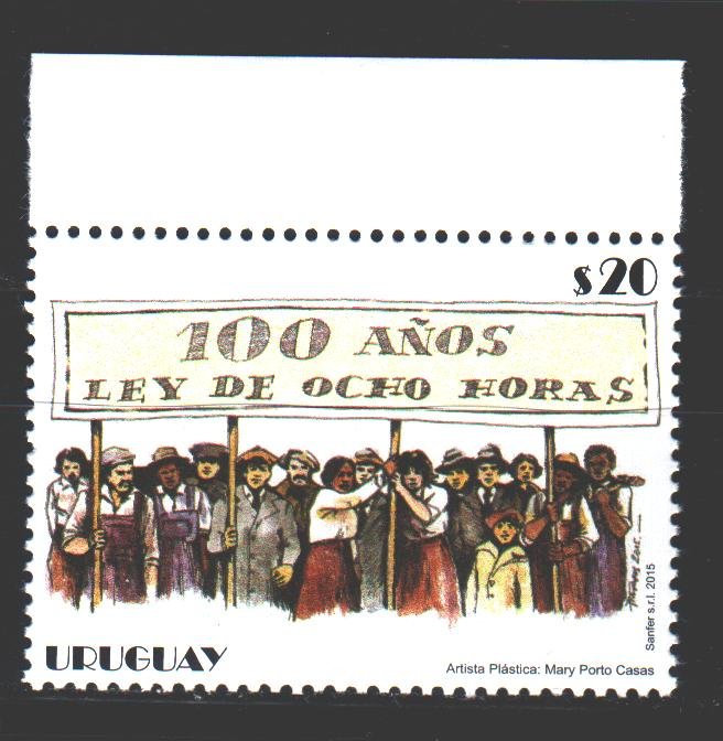 Uruguay. 2015. 3458. 100 years of the 8-hour working day law. MNH.