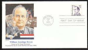 U.S. 2195 William Jennings Bryan 1986 Fleetwood U/A FDC A273