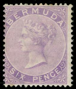 BERMUDA SG7, 6d Dull Mauve, LH MINT. Cat £23. 