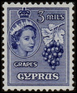 Cyprus 169 - Mint-H - 3m Grapes (1955)