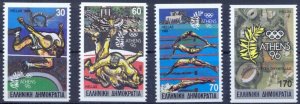 Greece 1989 MNH Stamps Scott 1653-1656 Sport Olympic Games