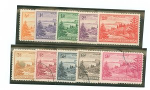 Norfolk Island #1-10 Unused Single