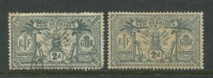 STAMP STATION PERTH New Hebrides British #19 Definitive Issue Mint /Used CV$1.00