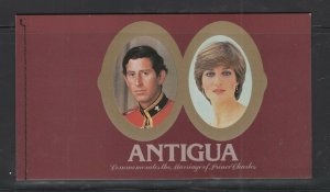 Antigua #627 (1981 Royal Wedding booklet )  VFMNH  CV $4.00