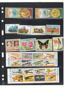 GUINEA COLLECTION ON STOCK SHEET MINT/USED