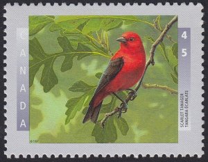 RED BIRD * SCARLET TANAGER = Canada 1997 #1634 MNH STAMP