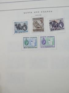 EDW1949SELL : KENYA U & T Very clean Mint & Used collection on pages. Cat $523.