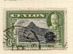 Ceylon 1935-36 Early Issue Fine Used 3c. 154598