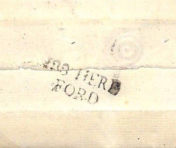 Great Britain Cover 1788 GB *HEREFORD* First Type Mileage Mark{CBP £120+}MS2763