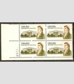 U.S. #1936 Hoban 20c Plate Block of 4, MNH.  LL  P#11111 2