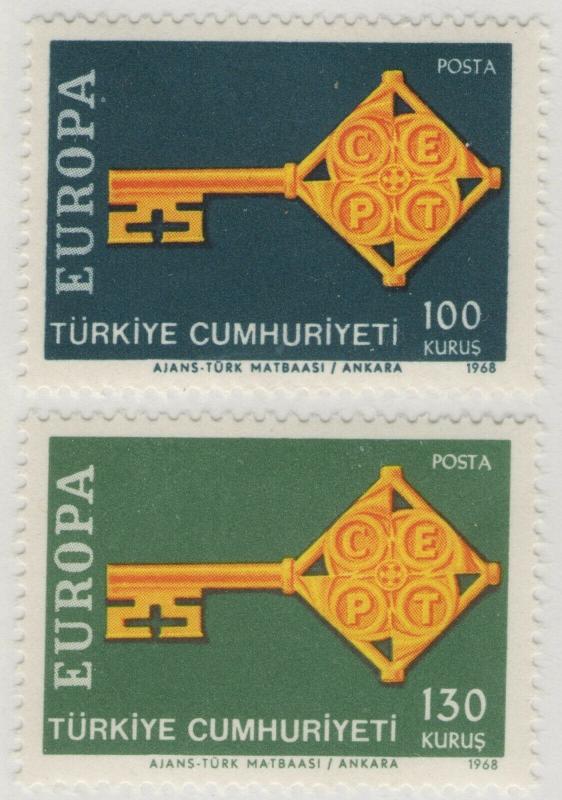 TURKEY MNH Scott # 1775-1776 Europa (2 Stamps) (1)