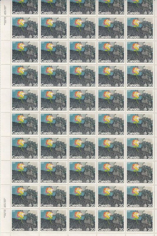 Canada Scott 690 MNH Plate Sheet - UN Habitat Conference