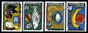 HERRICKSTAMP AUSTRALIA Sc.# 519-22 Produce