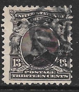 USA 308: 13c Benjamin Harrison, used, F-VF