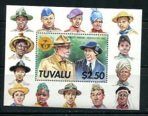 Tuvalu 1987 World Boy Scouts Jamboree Souvenir Sheet MNH Specimen 9053