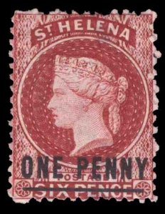 MOMEN: ST. HELENA SG #6 1864 UNUSED NO GUM £70 LOT #66248