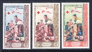 Laos 85-87 Red Cross MNH VF