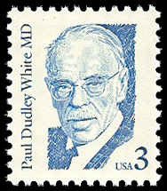 PCBstamps   US #2170 3c Dr. Paul D. White, MNH, (1)