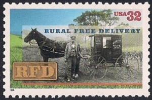 #3090 32 cent Rural Free Delivery mint OG NH VF