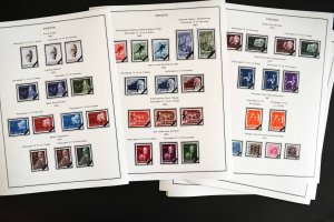 COLOR PRINTED SWEDEN 1941-1970 STAMP ALBUM PAGES (47 illustrated pages)