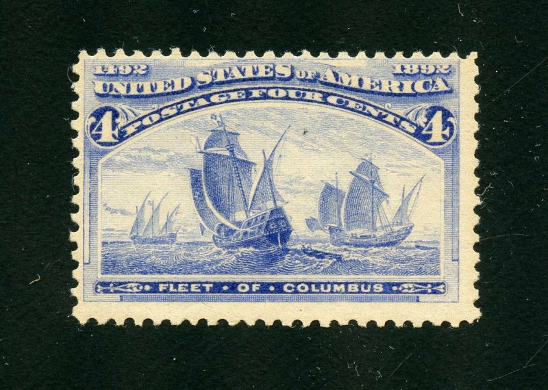 UNITED STATES  1893 SCOTT#233 4c COLUMBIAN F/VF MINT NEVER HINGED