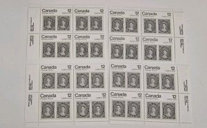 Canada 1978 CAPEX '78 #753 MS Of Plate Blocks MNH
