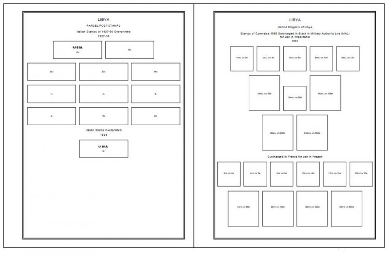 LIBYA STAMP ALBUM PAGES 1912-2011 (370 PDF digital pages)
