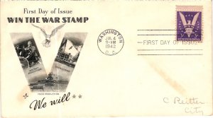 905 Win The War   Artcraft Cachet