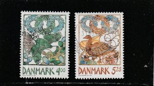 Denmark  Scott#  1150-1151  Used  (1999 Harbingers of Spring)