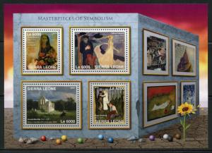 SIERRA LEONE 2016 MASTERPIECES OF SYMBOLISM SHEET MINT NEVER HINGED