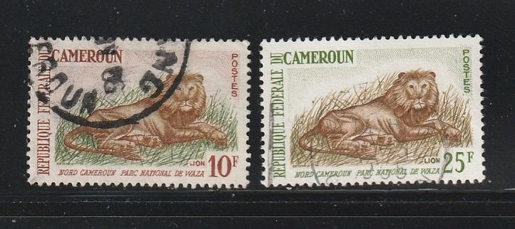 Cameroun 396-397 Set U Animals, Lions