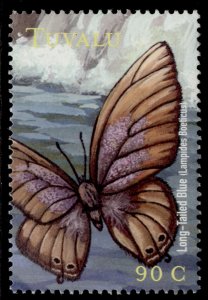 TUVALU QEII SG924, 90c 2000 south pacific butterflies, NH MINT. 