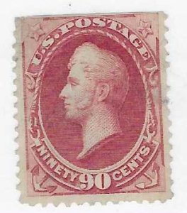 US #155  90c  Commodore Perry carmine  (U)* CV  $350.00