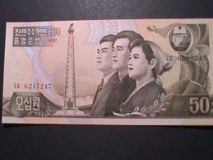 ​KOREA-1992 VERY OLD $50 POINEER YOUTHS- UN CIRCULATED-VERY FINE
