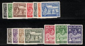 Turks & Caicos #78 - #89 Very Fine Never Hinged Set