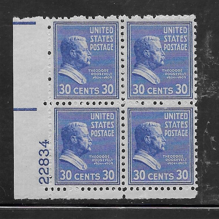 #830 MNH Plate Block of 4