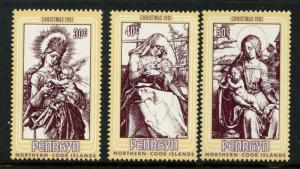 Penrhyn Island 184-6 MNH Christmas, Art, Durer engravings