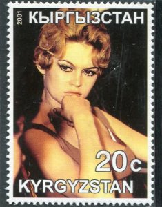 Kyrgyzstan 2001 BRIGITTE BARDOT French Actress set 1 value Perforated Mint (NH)