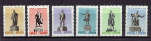 RUSSIA - 1959 STATUES - SCOTT 2204 TO 2209 - MNH 