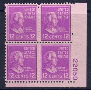 U.S. #817*  Plate Block