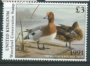 GB 1991 Waterfowl-Wetlands Conservation (MNH) CV $10.00