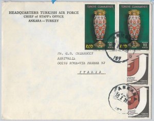 55977 - TURKEY: Turkish Cyprus - POSTAL HISTORY: COVER to ITALY 1975-