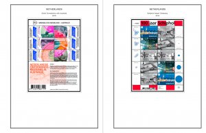 COLOR PRINTED NETHERLANDS 2011-2020 STAMP ALBUM PAGES (159 illustrated pages)